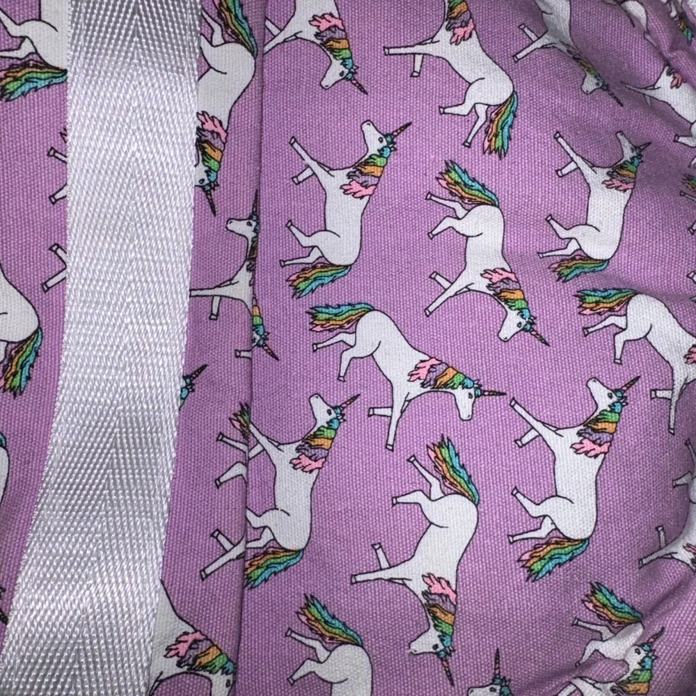 Whimsical Lavender Unicorn Kids Backpack small